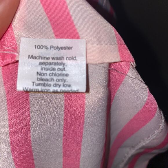 J. Crew Pink Striped Sleeveless Tank Top Women’s Size 8 - Picture 6 of 6